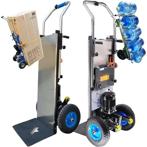 Elektrische Treppensteiger-Handkarre mit 300 kg Kapazität, 1200 W bürstenloser Motor, faltbares Design für einfachen Transport auf und ab Treppen