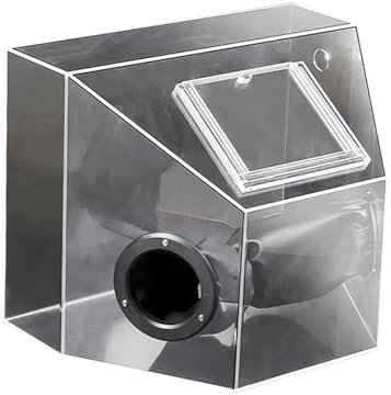 VXDEFP Grinder Dust Shrouds, Grinding Dust Box Cover, Enclosed Table Polisher Multifunctional Case Acrylic Portable Polishing Box For Sanding Polishing Work(40 cmx30 cm)