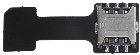 CQEAZ Adaptateur double carte SIM double carte mémoire 2 en 1 pour extension de téléphone