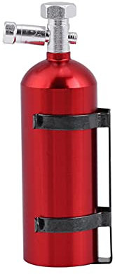 Mini estintore in metallo per auto RC, delizioso giocattolo rosso per CC01 SCX10-4 D90, facile da trasportare, appassionati di materiali di alta qualità