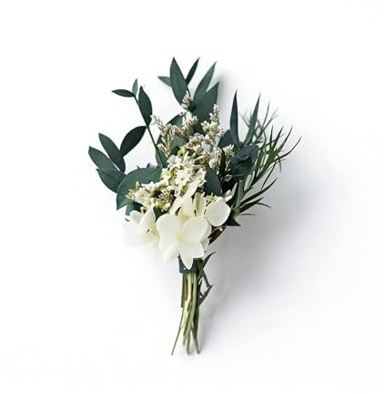 Waltonalice 2 stycken brotsch brudgum bröllop knapphålsblomma torkade blommor brudgum knapphålsblomma knapphålsblomma för brud gäster best man brudgummar handgjord bukett 5#
