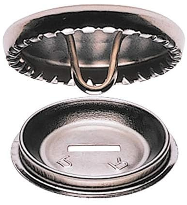 Prym - Silber/Gold (11mm) Überziehbare Knöpfe - 100 Stücke