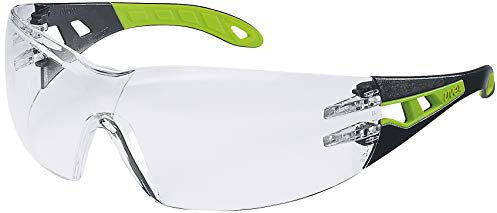 uvex pheos Arbeitsbrille - EN 166 & 170 - Klar/Lime-Schwarz