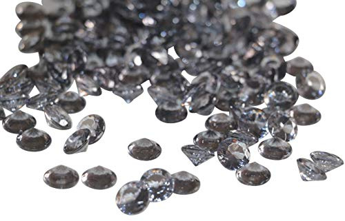 F&D 440 STK Deko Diamanten anthrazit grau hellgrau Acryl Diamant Tischdeko Hochzeitsdeko Tischschmuck Dekosteine Tischdeko Tautropfen …