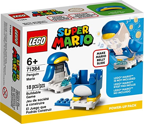 LEGO 71384 Super Mario Pinguin-Mario Anzug Power Up Pack, Erweiterungsset, Kostüm zum Rutschen
