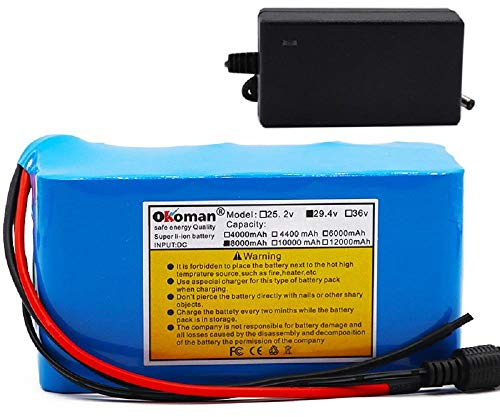 24v 8ah Electric Bicycle Lithium Ion Battery 8000mah 250w 18650 Battery Pack Wheelchair Motor BMS + 29.4v Charger