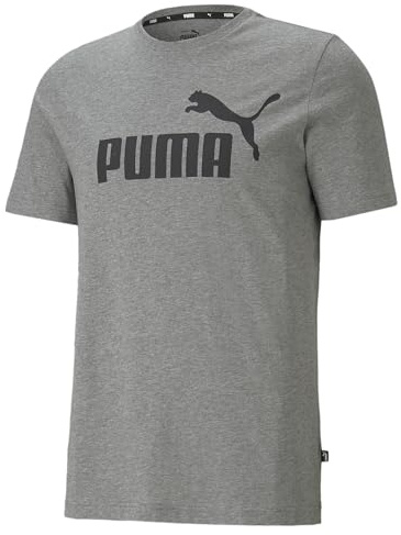PUMA herr Tröja Ess Logo Tee, Grå, XL
