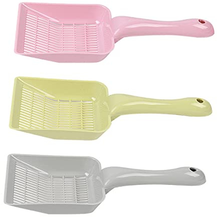 PetPhindU Cat Litter Shovel, Lightweight Cat Sand Scoop Sifter, Fine Mesh Pet Poo Litter Cleaner, Anti-rust Pet Litter Cleaner Scooper, Sand Substrate Scoop Shovel