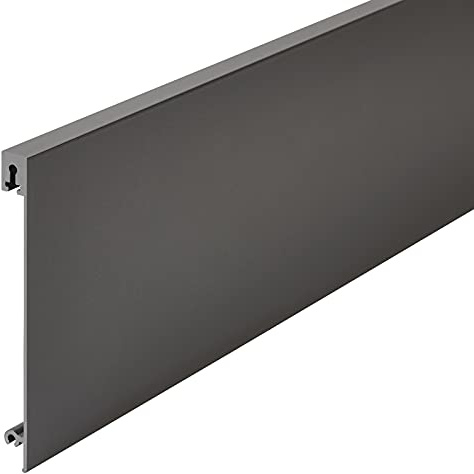 Frontblende für JUNKER-SLIM Schubladensystem Innenauszug | anthrazit / für Korpusbreite bis 1200 mm / individuell kürzbar Schubladenblende für Innenauszug von SOTECH