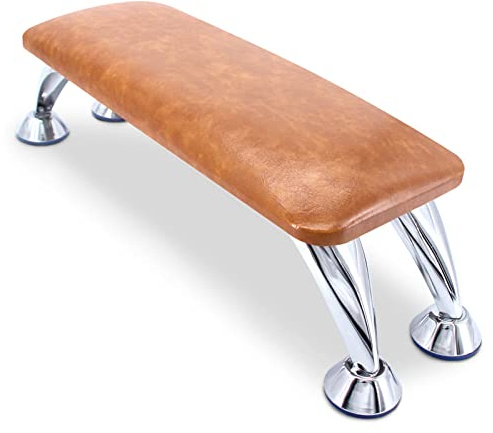 Big Nail Arm Rest, Microfiber Leather Manicure Hand Rest, Professional Nail Hand Rest Cushion Pillow Stand (Kaqi Color)