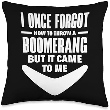 Boomerang But It Came To Me Boomerang Player Throwing Sport Throw Pillow