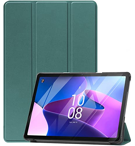 ProCase Hülle für Lenovo Tab M10 (3rd Gen) 25,7cm (1920 x 1200, FHD Display) 2022 - Ultra Dünn Stander Stand Harte Schutzhülle für Android Tablet - Grün