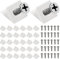 40 Piezas Cuñas de Reparación Soporte Fijación, Cuñas Estabilizadores Posterior Plana Estabilizadores con Tornillos, Cuñas de Inferior Cajón Plastico para Cajones y Muebles - Blanco