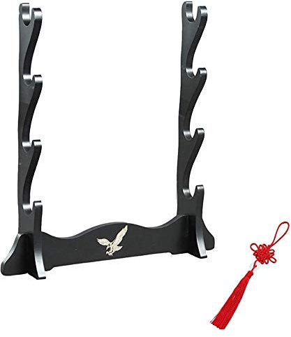 Schwertständer Schwertständerhalter Schwerthalter Waffenständer Klassischer Waffenständer Katana Genji Japanische Samurai-Schwertklinge Mittelalterlicher Schwertständerhalter Samurai-Schwerthalter (