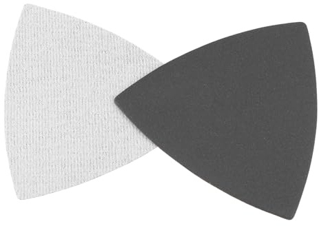 CoCud Almohadillas de Lija Triangular con Gancho y Bucle para Lijadora Oscilante, Papel de Lija de Carburo de Silicio de Grano 400 de 3-1/2 Pulgadas, 10 Piezas