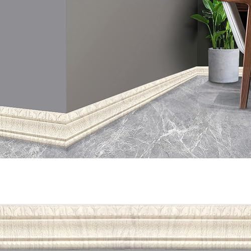 Autocollant 3D en relief pour bordure murale, bande décorative autocollante, embellissez votre pièce avec une texture tactile 8 cm × 230 cm (M)