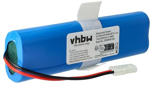 vhbw batteria compatibile con Rowenta X-plorer SERIE 75, 75S+, 75S, 75, SERIE 95 aspirapolvere (2600mAh, 14,4V, Li-Ion)