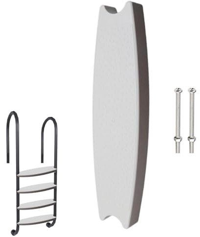 Maodom Remplacement des marches de l'échelle de Piscine, échelle de Piscine Hors Sol - Marches de Piscine antidérapantes avec boulons - Marchepied d'échelle, échelles et marches de Piscine Stables et