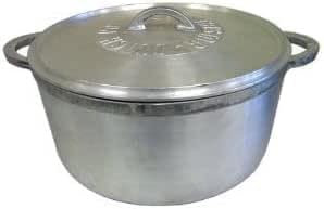 Housetronics Heavy Aluminium Dutch Pot Caribbean Jamaican Saucepan, 30 CM, 7 Litre Capacity