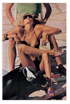 RedMush Helmut Newton Leinwandposter (62) Leinwandposter, Schlafzimmer-Dekor, Sportlandschaft, Büro, Raumdekoration, Geschenk, ungerahmt, 60 x 90 cm