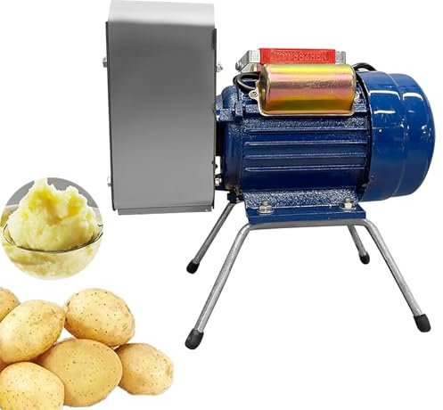 Triturador De Patatas Eléctrico De 750 W, Con Eje Y Engranaje De Molienda De Acero Inoxidable, Triturador De Patatas Pequeño, Suave, Delicado Y De Buen Sabor, Salida De 20-30 Kg/h Y Ahorro De Tiempo