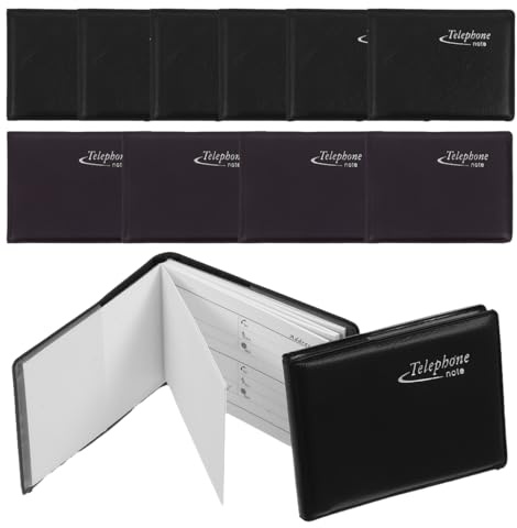Warmhm Mini-Adressbuch, 12 Stück, kleiner Kontaktplaner mit Platz für Adressen und E-Mail, tragbar, für den täglichen Gebrauch und Tasche
