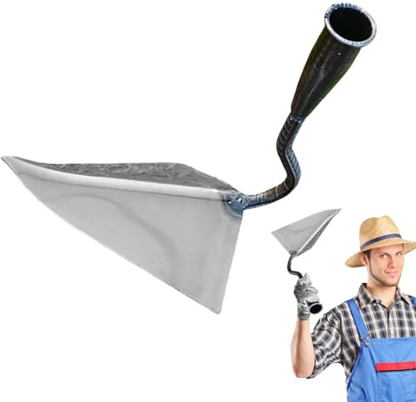 Azada de Jardín | Herramienta de Plantación y Deshierbe Manual - Azadón Triangular Manual Antideslizante para Preparación de Suelo en Jardines Traseros Huerto e Invernadero