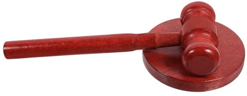 MAGICLULU Zhou Hammer Judge Gavel Wooden Hammer for Boys and Girls Role Play Toy for Pretend Play Scenarios Like Courtroom Auction House