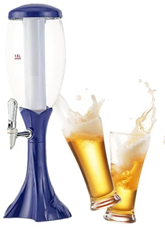 Dispensador de torre de columna de refrescos - Aparato de cerveza iluminado, cañón de vino comercial | Pilar Estación de bebidas de licor de whisky con grifo de cámara de hielo, pico de agua radiante