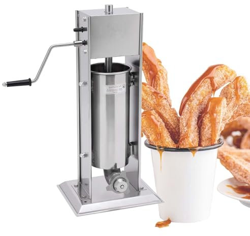 Machine à Churros 5 L, Manivelle, Acier Inoxydable Kit De Fabrication De Fruits Latins -Comprend Un Beignet, Une Machine à Churros Et Une Machine à Churros Professionnelle Pour Frire Les Churros