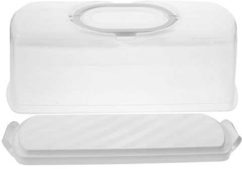 ULTECHNOVO Rectangular Toast Box Bread Storage Container Lid Portable Loaf Cake Keeper for Kitchen Countertop for Keeping Bread Fresh and Organized