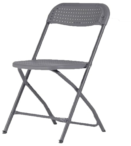 ITTRUH Sgabello pieghevole con schienale, sedia pieghevole portatile in metallo da 18 pollici, pieghevole for adulti, da cucina, for giardino, balcone