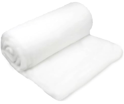 Plusupon Christmas Fake Snow Blanket, 118 x 31 inch Artificial Snow Blanket Roll for Christmas Tree Decorations, Soft Thick White Snow Carpet Mat