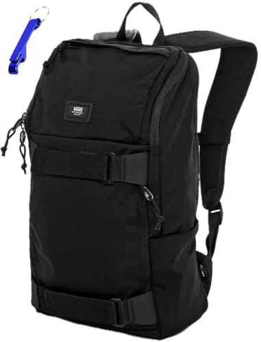 Vans Sac à dos skate technique multicompartiment SK8 PACK skateboard avec compartiment pour chaussures et ordinateur portable 2025, Noir Multitask Skateboard, L