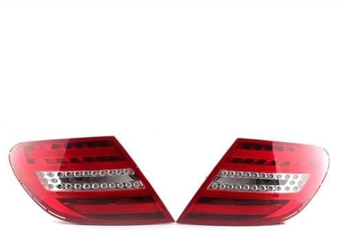 IVEJBZLWMN Rückleuchten-Set für Mercedes-Benz W204 (2007–2010): Blinker, Bremslicht, Nebelscheinwerfer, Rückfahrscheinwerfer (Paar), LED-Rückleuchten