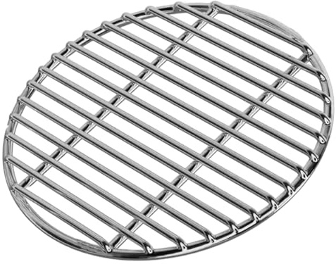 SPSMOKH 35 cm rund grill galler matkvalitet extra tjockt rostfritt stål BBQ matlagning galler ersättning grillbricka för utomhus camping picknick trädgård bakgård grill