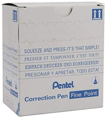 Pentel ZL31-W - Micro Correct Fine Point ZL31-W - (PK12)