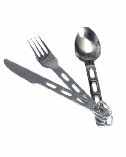 Mil-Tec ESSBESTECK M.Ring S/Steel Light Weight, Silber