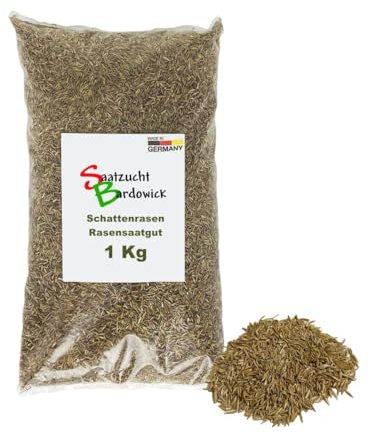Rasen Schattenrasen Grassamen Rasensamen Rasensaat Gras 1kg - Qualität zum Fairen Preis !