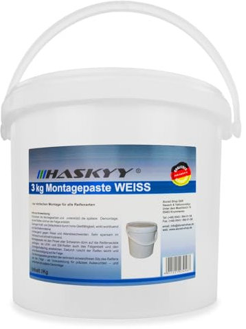 3kg Reifenmontagepaste Reifenmontierpaste Montagepaste Weiß Montagewax Reifen - White Montagepaste für PKW-, Motorrad- & LKW-Reifen