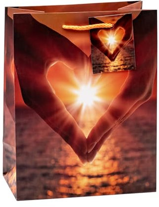 TSI Geschenktüten SONNENUNTERGANG, 3er Packung, Größe: Mittel (HxBxT 23 x 18 x 10 cm), Art. Nr. 82015-4