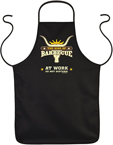 trag-das perfektes Vatertagsgeschenk Grillschürze - King of BBQ - Papa Geschenk Geburtstag Vatertag Vater Dad Grill