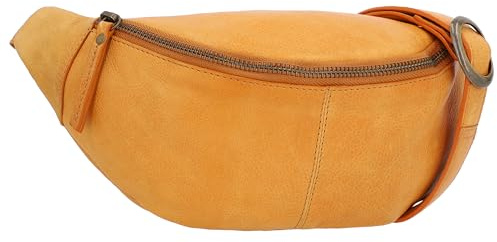 Gusti Bauchtasche Leder Cillian – Hüfttasche Herren & Damen aus Rindsleder – Stylische Bauchtasche Echtleder für Festival & Freizeit