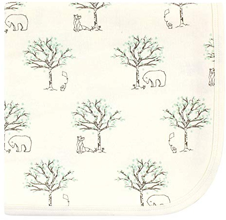 Touched by Nature 65059 Bio-Baumwolle Decke Birke Bäume One Size