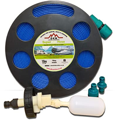 DKN LEISURE NEW MODEL – Mains Water Adaptor for Aquaroll with 7.5m Flat Hose on Reel