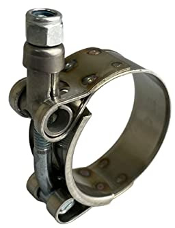 Morsetti per tubi flessibili in acciaio inossidabile T Bolt W2 per macchine industriali & clip di scarico 49-57mm x4