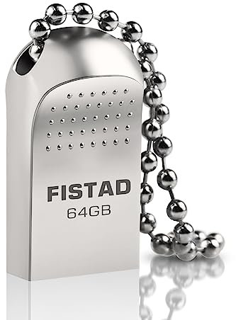 Memoria USB 64GB Mini Pen Drive 64GB Flash Drive USB 2.0 Impermeable Memory Stick para PC, Laptop etc (Silver)