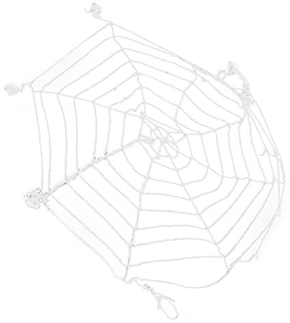 108 G di Ragnatele per Decorazioni di Halloween, Ragnatela Rotonda in Cotone Bianco da 3,6 M per Giardino, Decorazioni per Interni Ed Esterni di Halloween e Decorazioni per la Casa Stregata per Feste