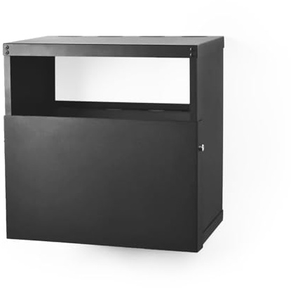 Okunaii Wi-Fi Router & Computer Supplies Wall Mount Cabinet - Computer Accessories, TV Remote, Router Accessories - Storage With Drawer And Two Shelves - Made In The UK - British Steel