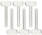 CRLLDPM 6 Stück Tubenquetscher Metall, Tubenausdrücker, Tubenpresse Edelstahl, Toothpaste Squeezer für Kosmetik, Schuhcreme, Haarfärbemittel, Pigmente